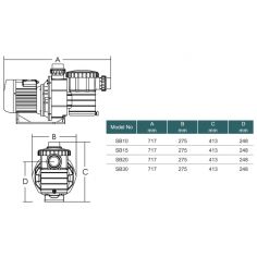 Насос Emaux SB30 (220V, пф,... 2